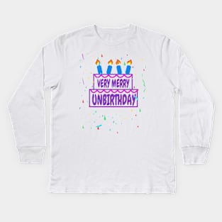 Very Merry Unbirthday Kids Long Sleeve T-Shirt